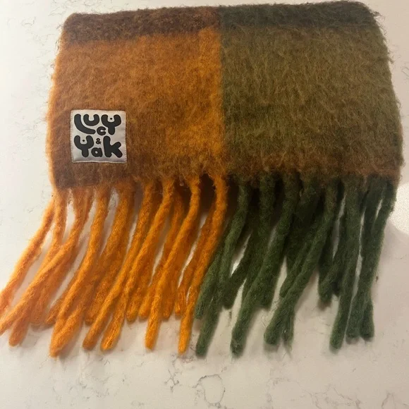 Lucy & Yak Multicolor Scarf with Fringe - Picture 6 of 7